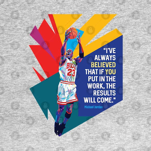 Michael Jordan White Jersey Quote by Laksana Ardie Store